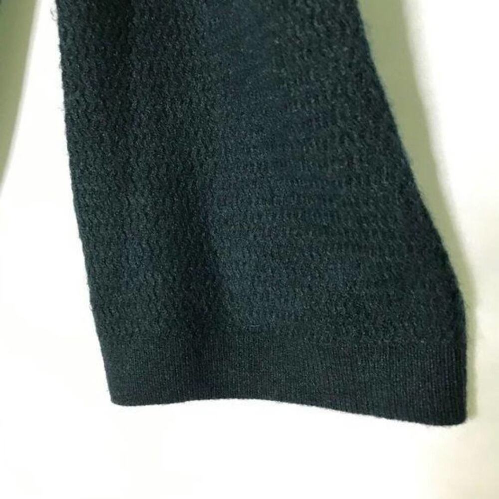 LOFT Green Bell Sleeve Knit Top | Classic Minimalist Long Sleeve Small - Picture 5 of 7